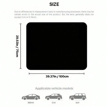 [2D Flat] Leopard Print Red Lip Splicing Car Trunk Pad- Dustproof And Durable Trunk Pad, Universal Trunk Protection Pad, Automatic Storage Solution, Heavy Duty Material, Fashion Driver, Car Fan (75 *