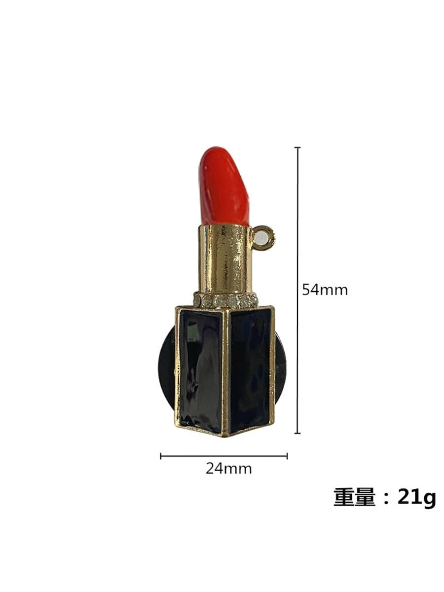 2pcs/4pcs Rhinestone Lip Shaped Car Vent Clip Air Freshener Perfume Decor Accessories