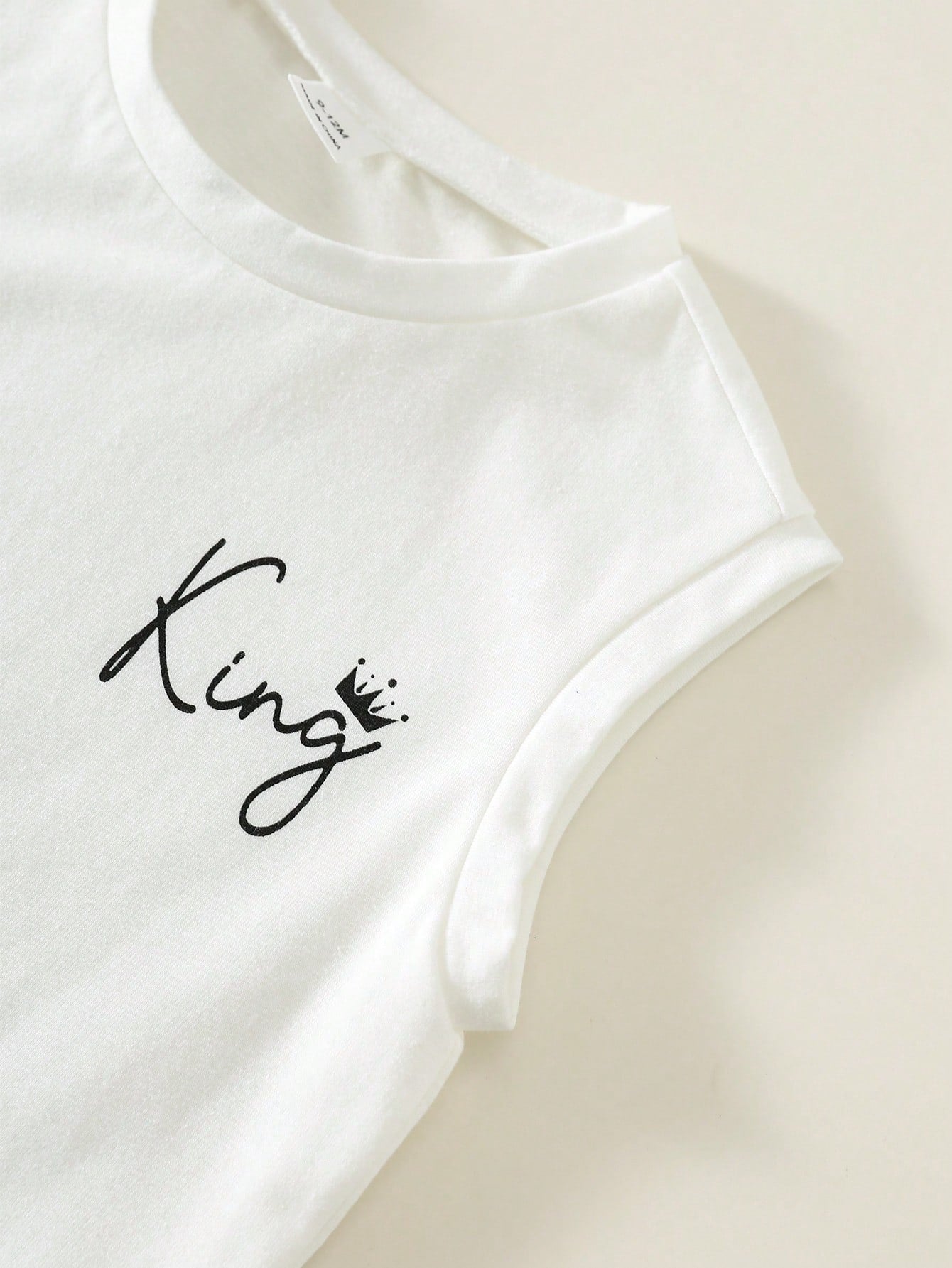 2pcs Baby/Baby Boy Casual Fashion Sleeveless T-Shirt And Denim Shorts Set, Baby Boy Outfit, Baby Boy Summer Clothes, Streetwear