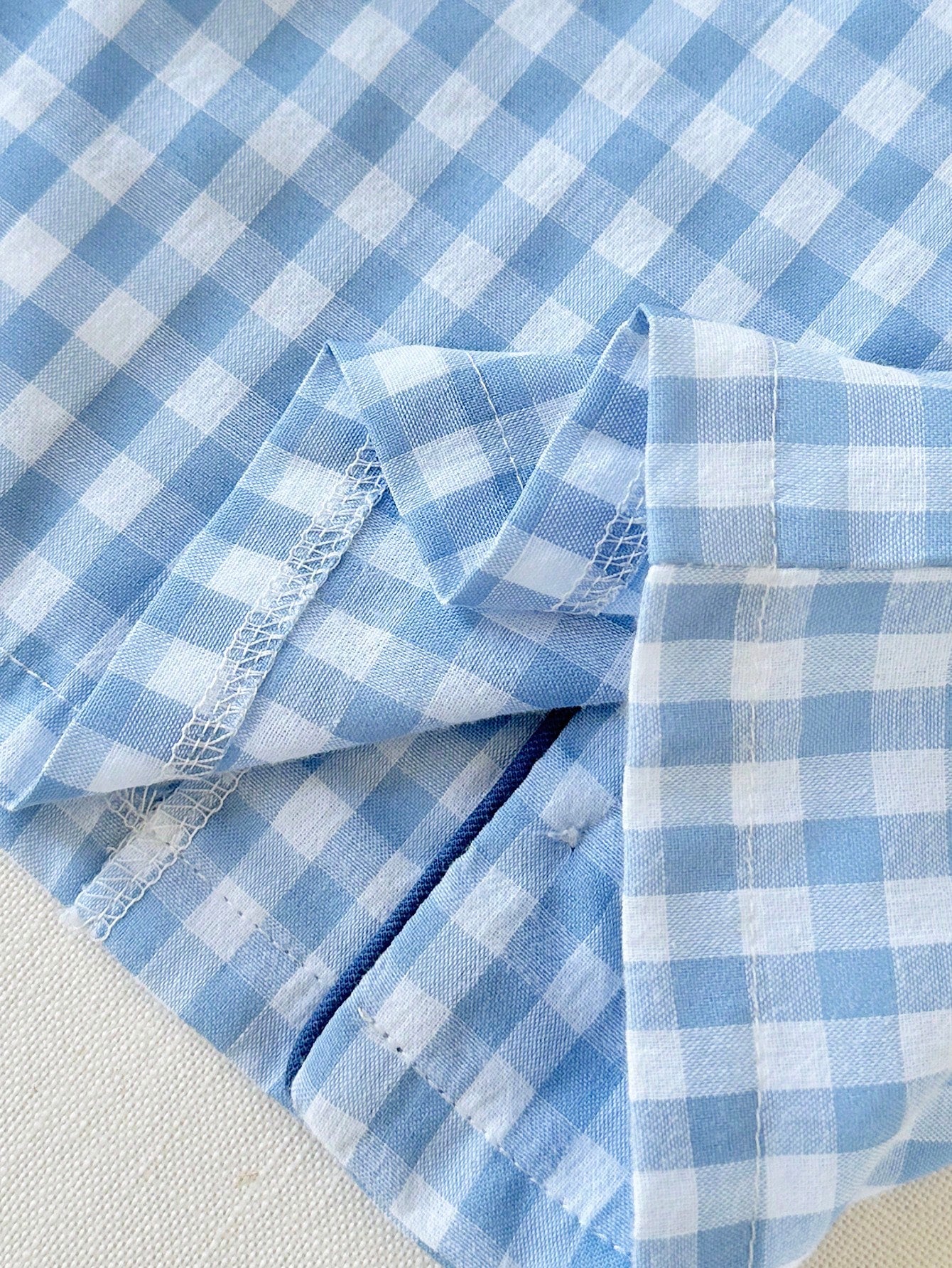 2pcs Baby Boy Casual Plaid Shirt Top And Pants Set, Comfortable For Spring/Summer Wear