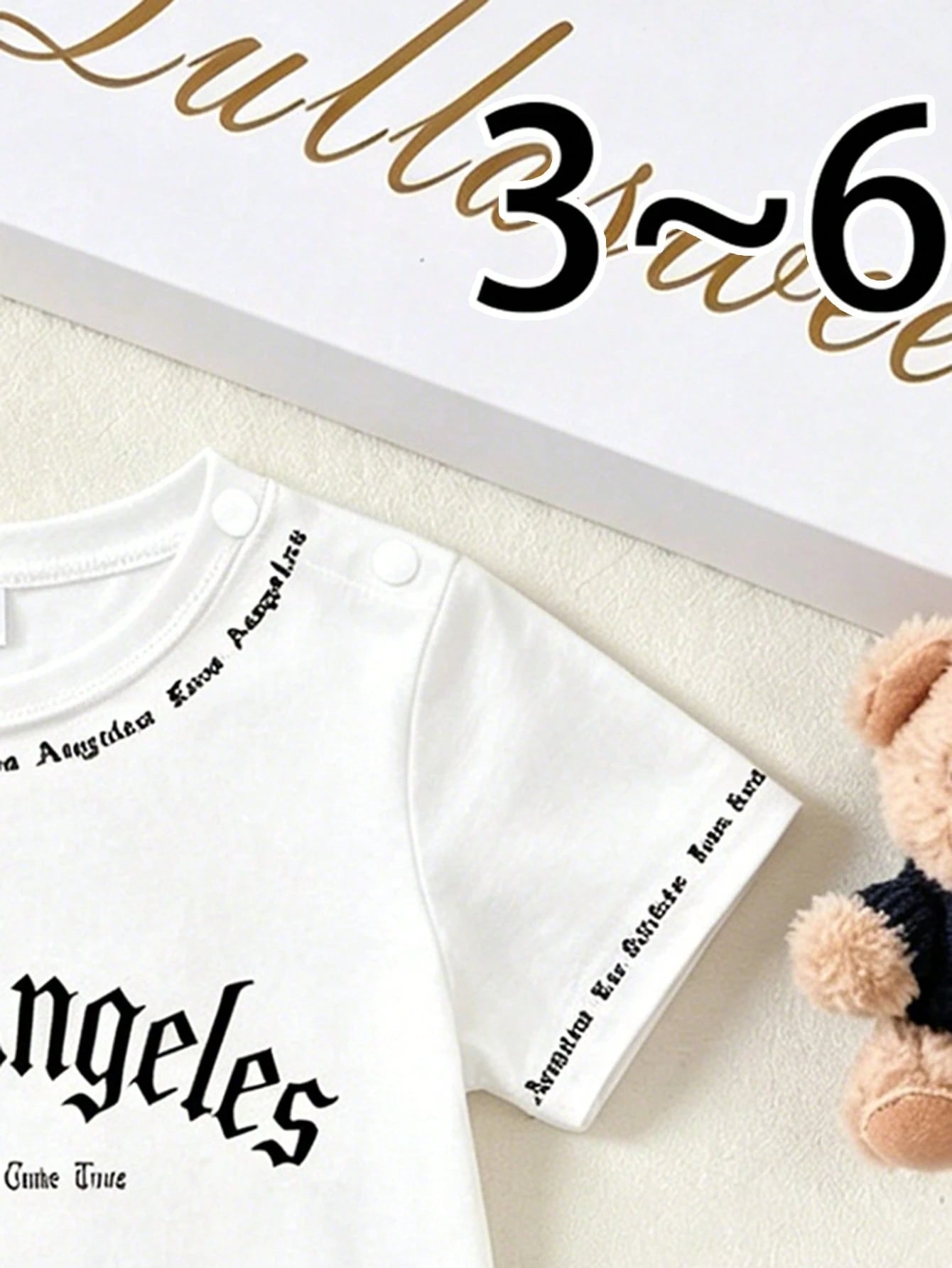 2pcs Baby Boy Street Style English Letter Print Set, Suitable For Outings In Summer