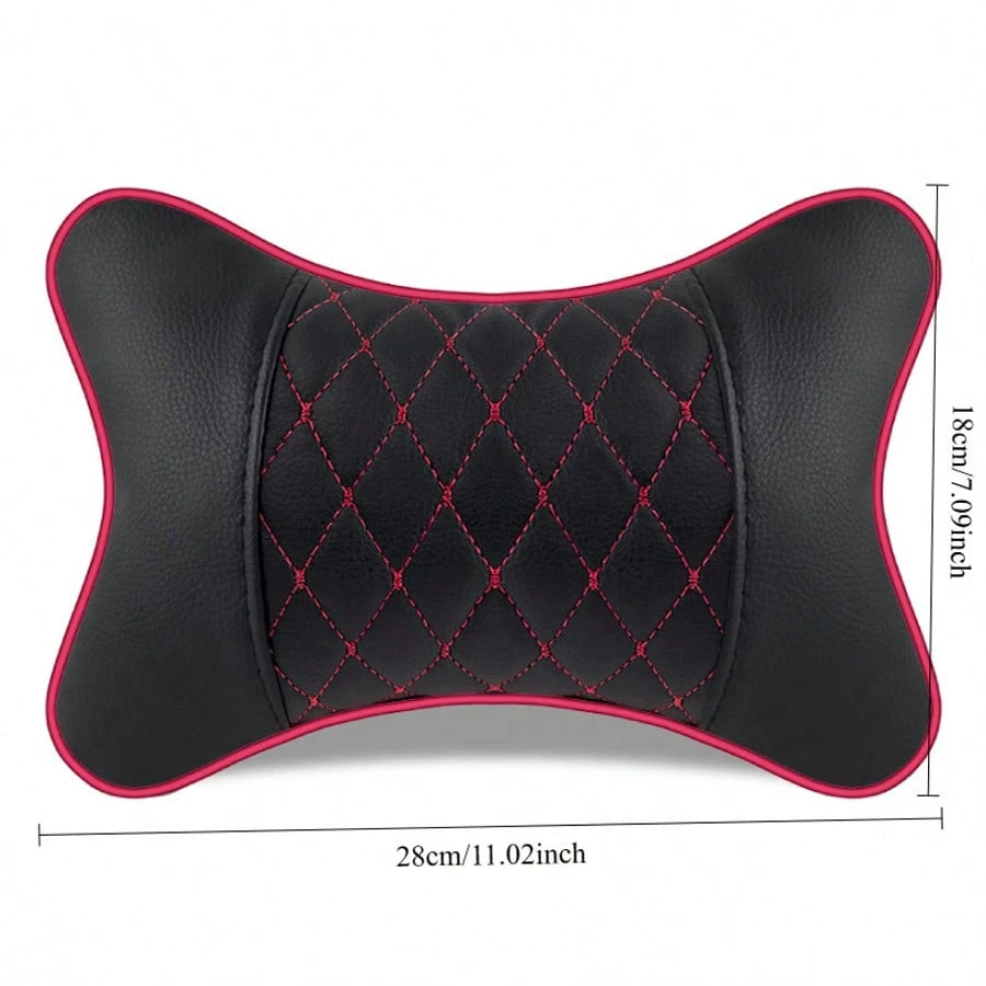 2pcs Car Headrests, Breathable Car Neck Support Pillows, Adjustable Neck Support While Driving, Suitable For Various Car Models, Helping You Enjoy A Comfortable Journey Car Pillow