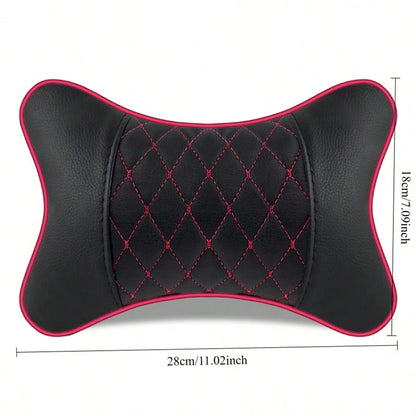 2pcs Car Headrests, Breathable Car Neck Support Pillows, Adjustable Neck Support While Driving, Suitable For Various Car Models, Helping You Enjoy A Comfortable Journey Car Pillow