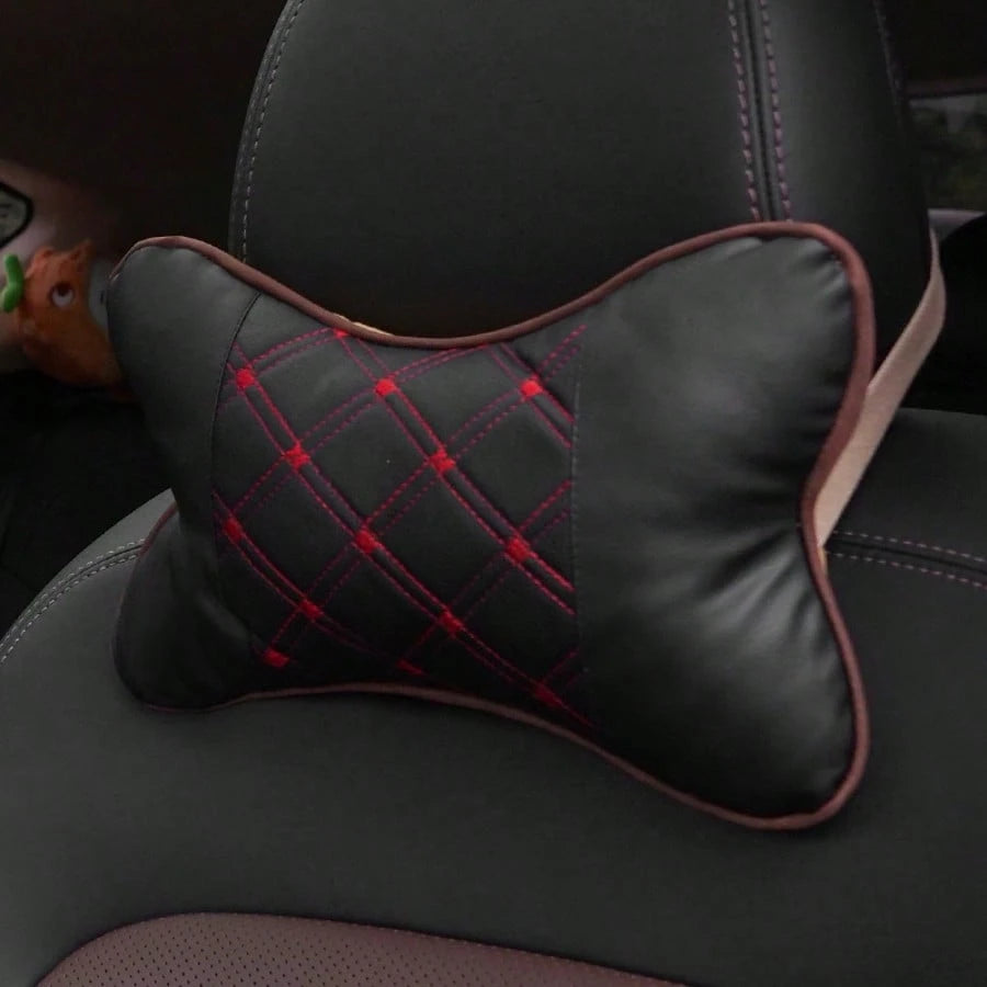 2pcs Car Headrests, Breathable Car Neck Support Pillows, Adjustable Neck Support While Driving, Suitable For Various Car Models, Helping You Enjoy A Comfortable Journey Car Pillow
