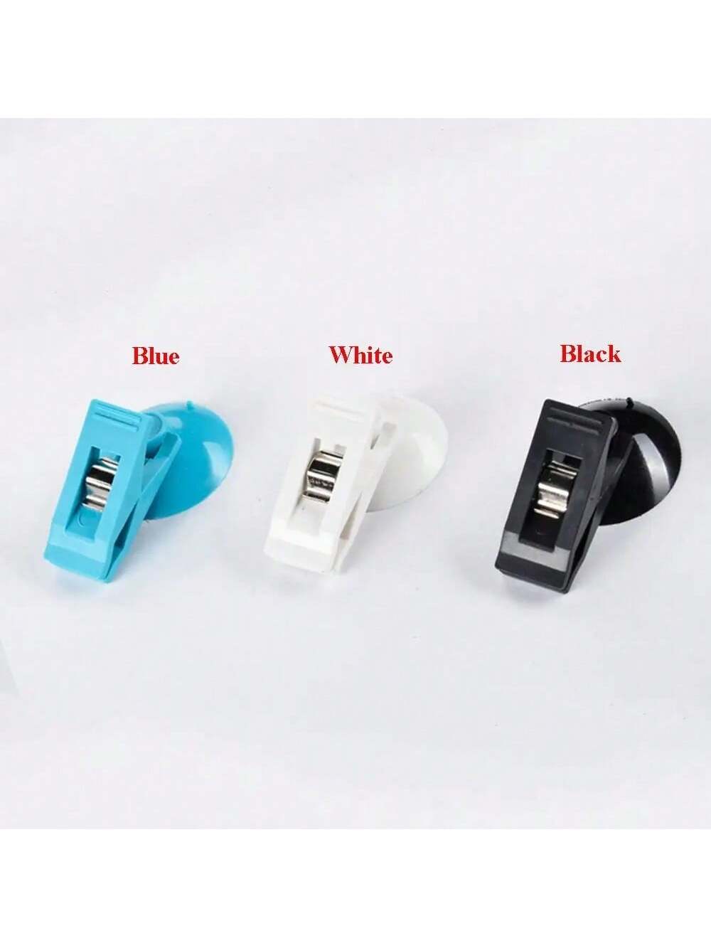 2pcs Car Interior Window Clip Mount Black Suction Cap Clip Plastic Sucker Removable Holder For Sunshade Curtain Towel Ticket