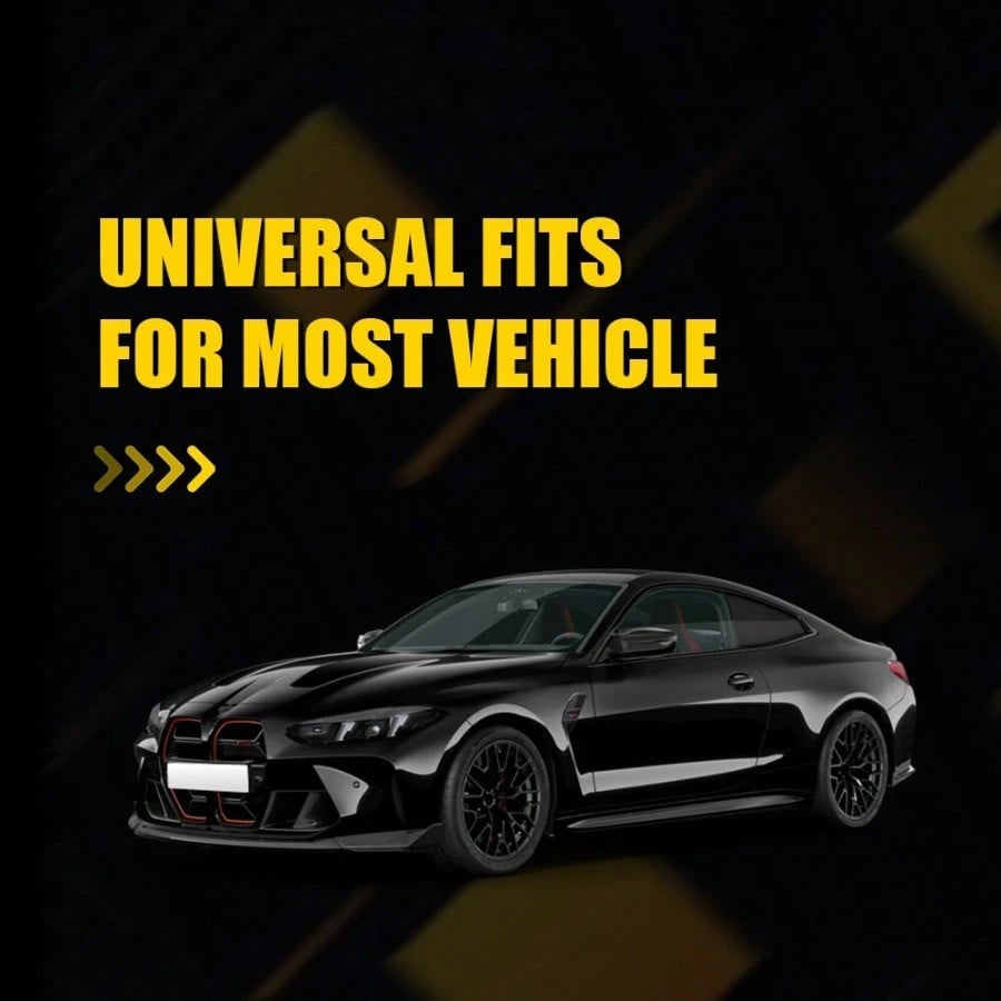 2PCS Carbon Fiber Car Side Fender Hood Bonnet Vent Air Flow Intake Scoop Cover E