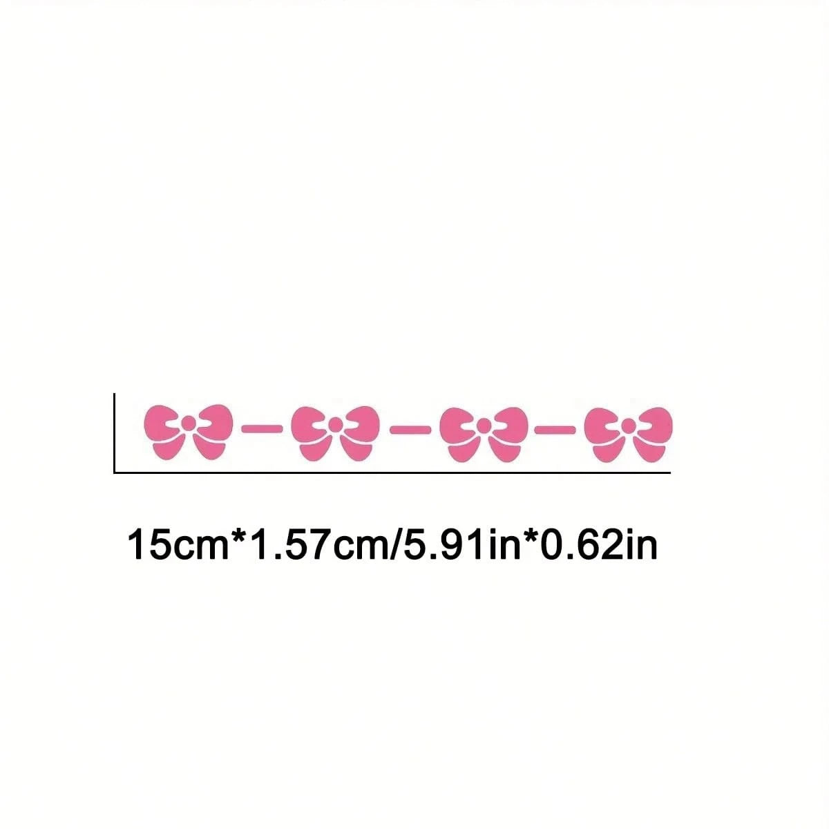 2pcs Cute Bow Waterproof Car Stickers- Ideal For Applying On Car Windows And Laptops, Girls' Accessories, Car Decals, Adorable