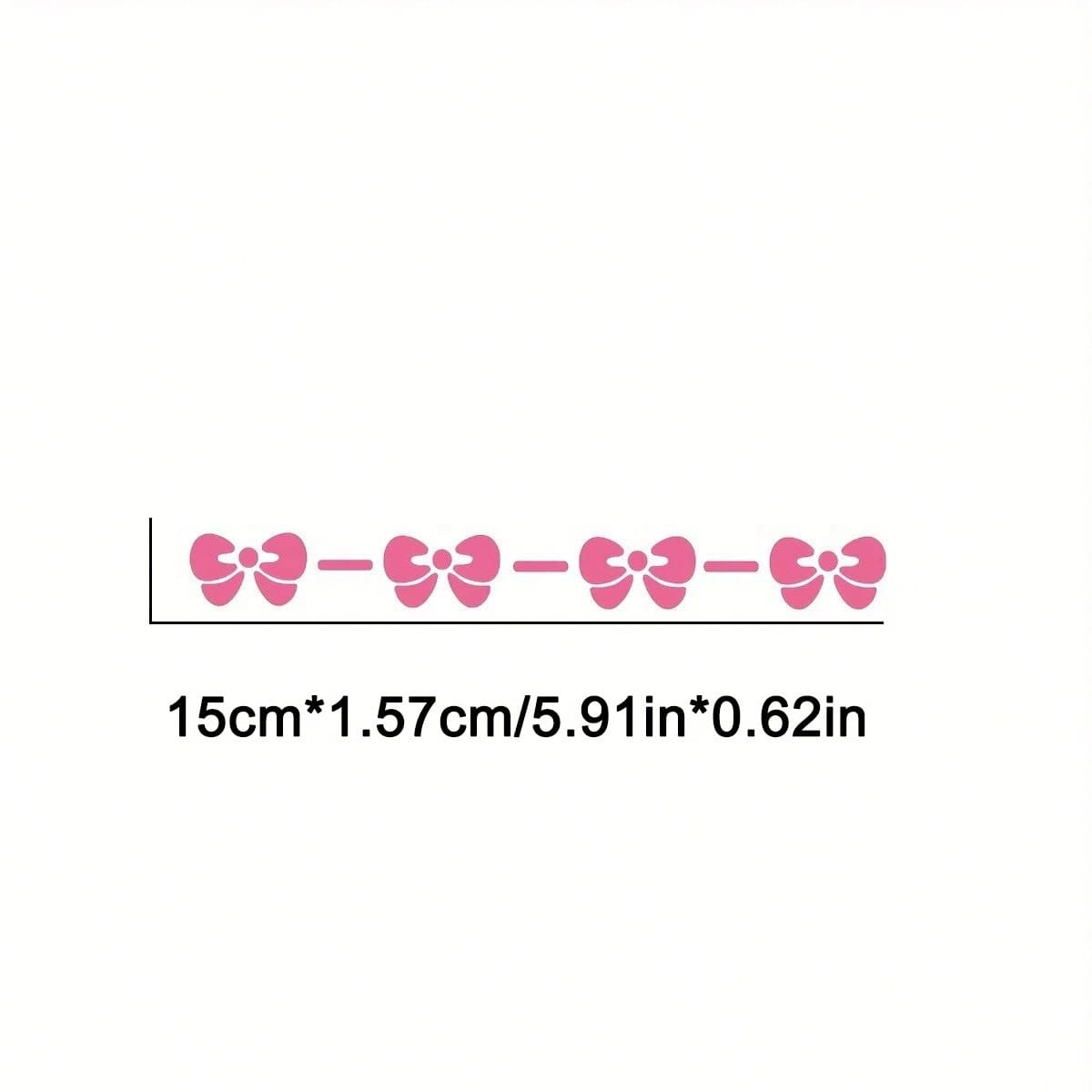 2pcs Cute Bow Waterproof Car Stickers- Ideal For Applying On Car Windows And Laptops, Girls' Accessories, Car Decals, Adorable