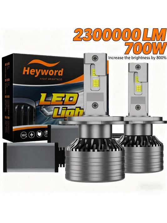 2Pcs H7 H4 Led Car Headlight Bulbs Canbus H1 160W 60000LM H11 H9 Led Lamp HB3 9005 HB4 9006 LED 6000K 12v 24v Fog Lights