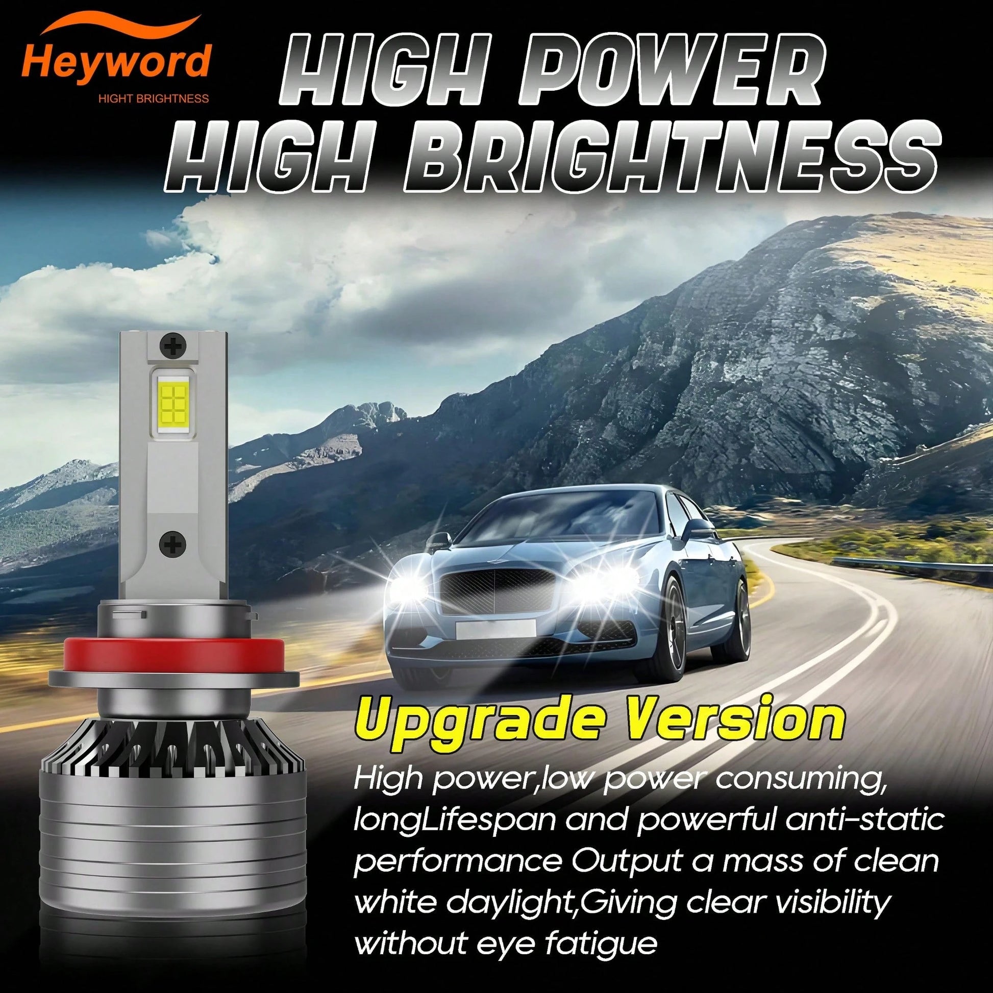 2Pcs H7 H4 Led Car Headlight Bulbs Canbus H1 160W 60000LM H11 H9 Led Lamp HB3 9005 HB4 9006 LED 6000K 12v 24v Fog Lights