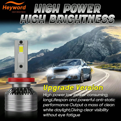 2Pcs H7 H4 Led Car Headlight Bulbs Canbus H1 160W 60000LM H11 H9 Led Lamp HB3 9005 HB4 9006 LED 6000K 12v 24v Fog Lights