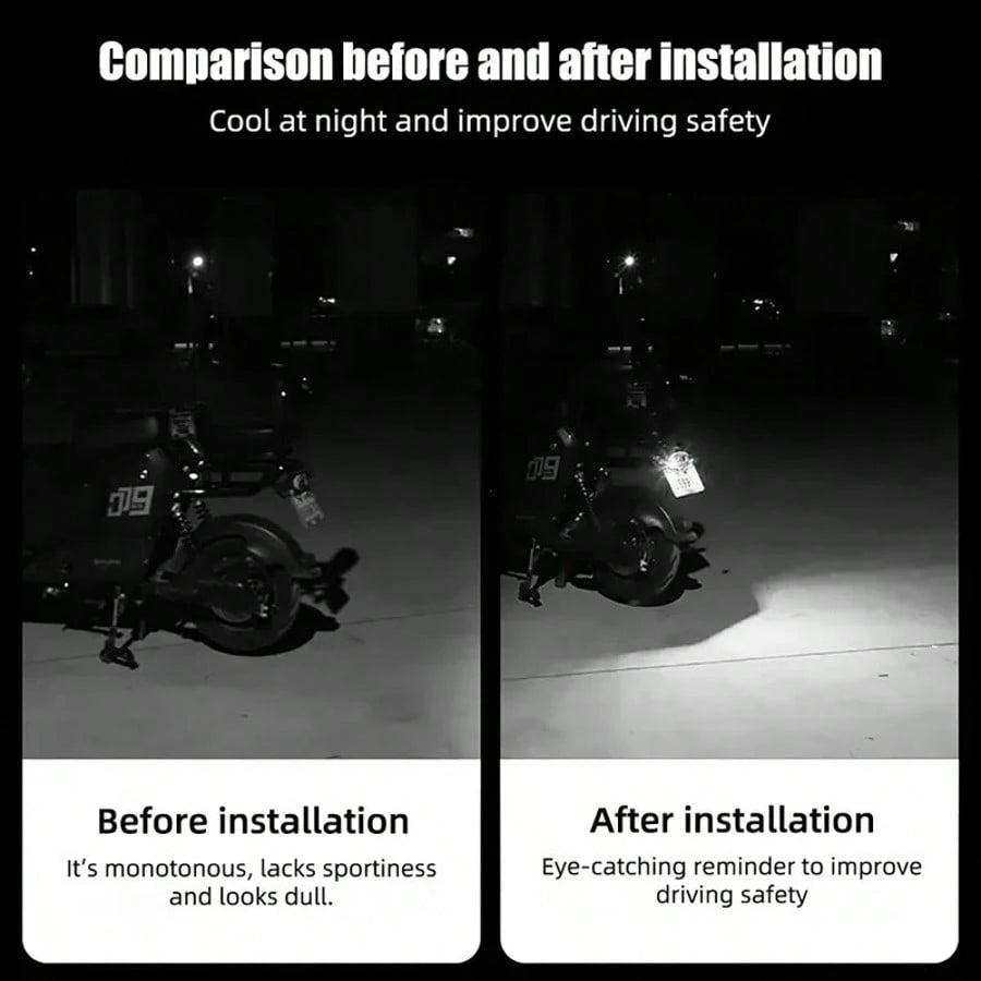 2pcs LED Devil'Eyes Universal Motorcycle Lights,Demon Eye LED Lights,Brake Tail Light Decorative Lamp,Demon Eyes Headlight,Mini Projector Lens Lamp,Car Decoration Lights,Led Front Lights,Motorcycle Pa
