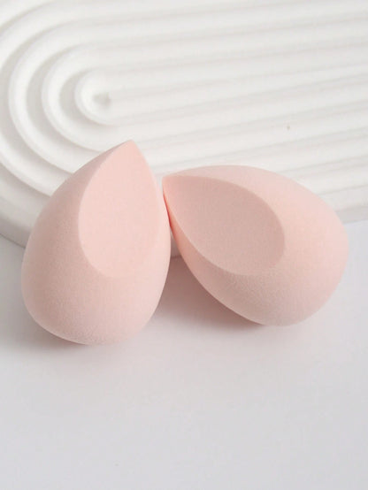 2pcs Makeup Sponge Sponge Set, Mixed Foundation Beauty Sponge For Flawless Liquid, Cream And Powder, Multicolor Makeup Sponge, Latex-Free Dual Use Wet And Dry Foundation Cream, Perfect For All Skin Ty