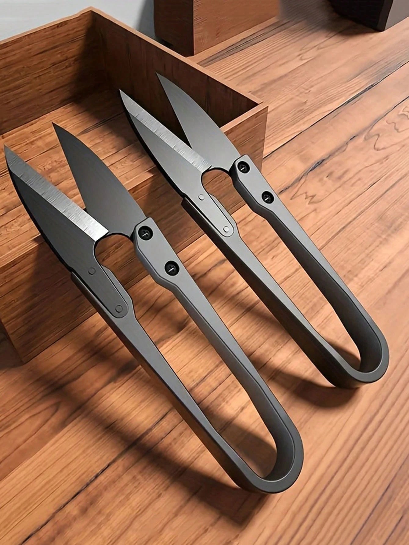 2pcs Needle And Thread U-Shaped Scissors, Black Yarn Scissors, Small Scissors Cutting Thread