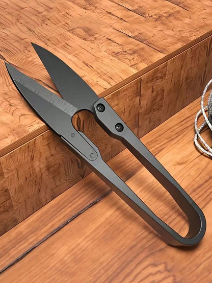 2pcs Needle And Thread U-Shaped Scissors, Black Yarn Scissors, Small Scissors Cutting Thread