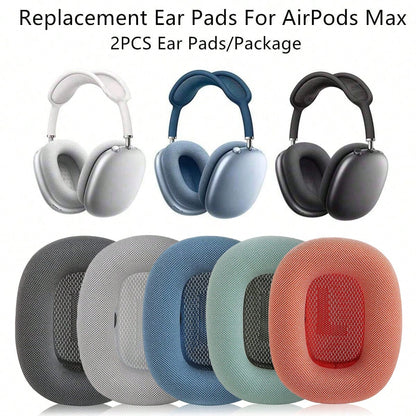 2pcs/Pack Replacement Ear Cushions For Airpods Max, Leather Protein Foam Earmuffs, Soft Protein Leather Earpads, Breathable And Comfortable, Multiple Color Options, Great Gift