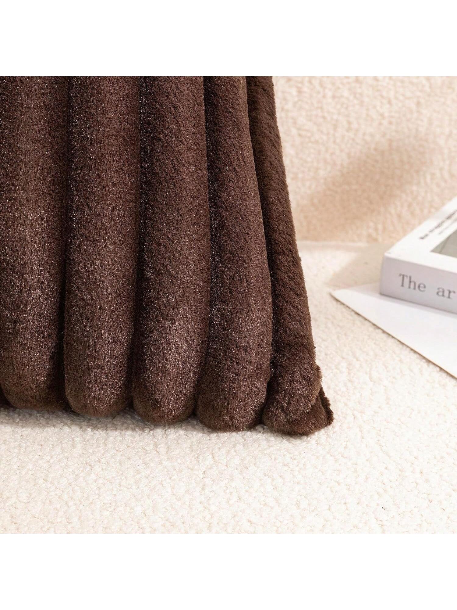 2pcs/Pack Striped Plush Pillow Cover, Modern Polyester Fluffy Square Soft Cushion Covers For Living Room, Sofa, Bedside, Home Use