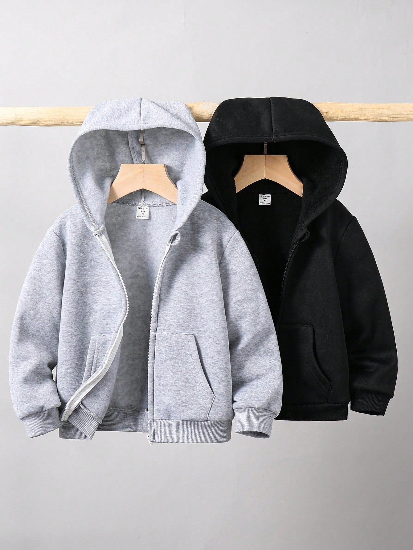 2pcs Piece Set,Buy One Get One,Kids Boys Girls Casual Hooded Sweatshirt,Long Sleeve Basic Autumn Tops,Back To School Clothes,Winter Coat,Career Day