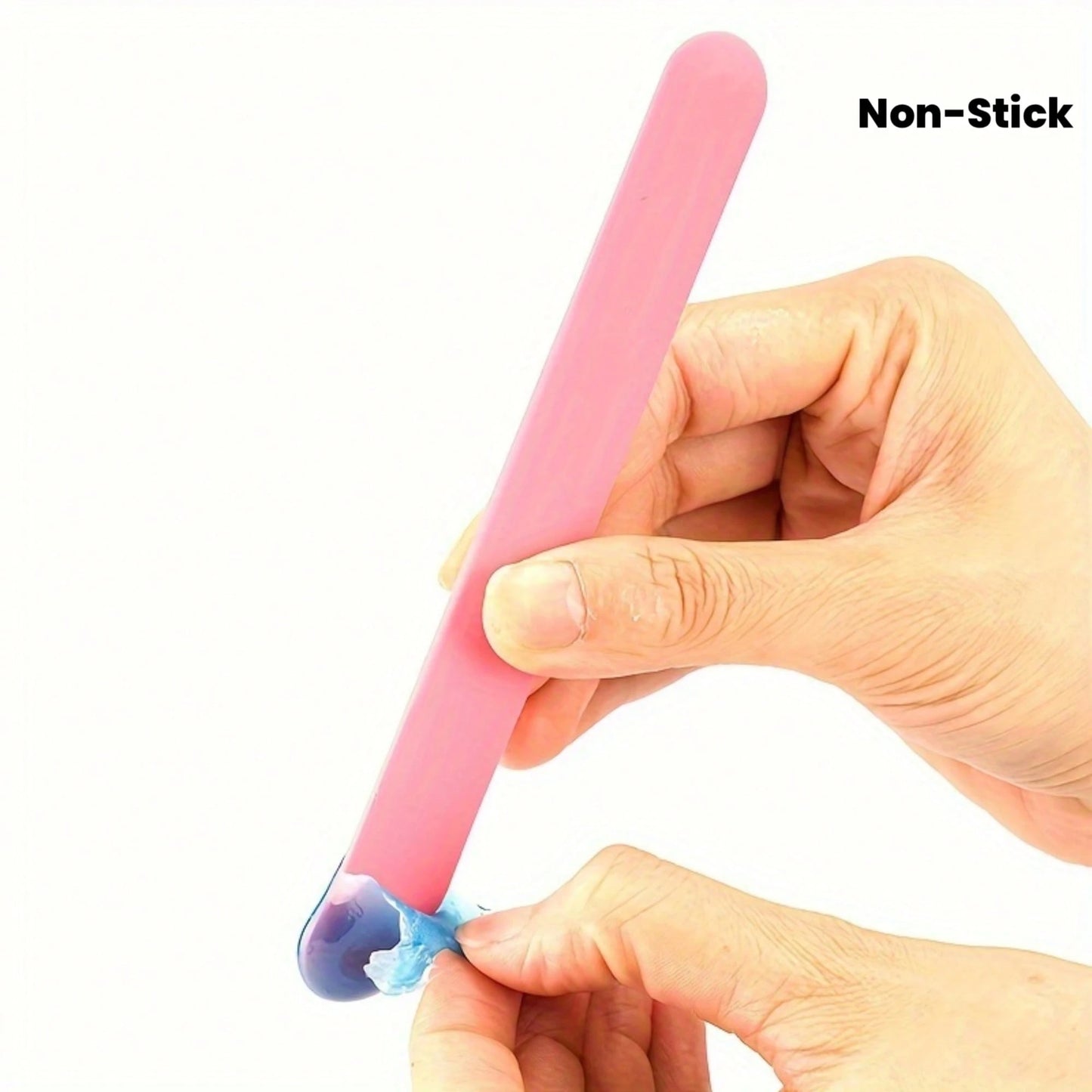 2pcs Reusable Silicone Depilation Stick, Double-Ended Non-Stick Design, Suitable For Body And Face, Easy To Clean, Summer Beauty Essential, Wax Stick, Portable Waxing Tool, Smooth Wax Application, Con