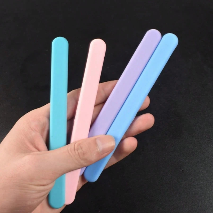 2pcs Reusable Silicone Depilation Stick, Double-Ended Non-Stick Design, Suitable For Body And Face, Easy To Clean, Summer Beauty Essential, Wax Stick, Portable Waxing Tool, Smooth Wax Application, Con