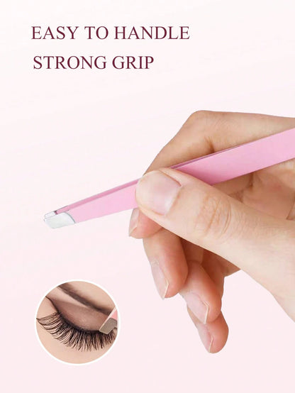 2pcs/Set, 1 Pink Eyebrow Scissors + 1 Pink Eyebrow Tweezer, Eyebrow Grooming Set, Beauty Tools, Suitable For Home And Commercial Use, Travel Friendly, Distribution, Gift For Girls, Home Decor, Vanity