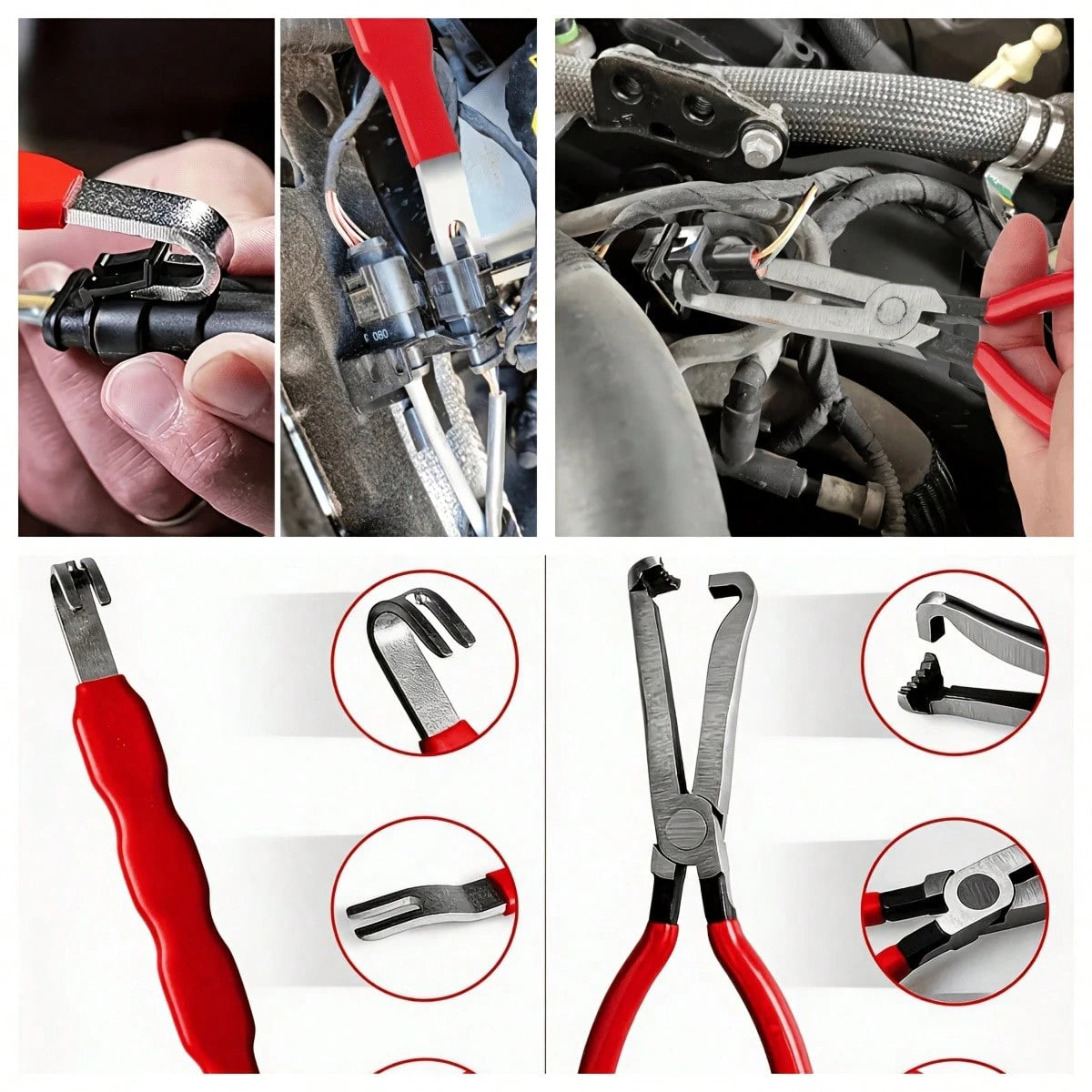 2pcs/Set Electrical Connector Removal Tool, 8.26inchElectrical Long DisconnectPliers, Commonly Used For DisassemblingAutomotive Terminals,Durable Tool ForRepairing Automotive Wire Terminals,Electrical