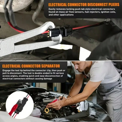 2pcs/Set Electrical Connector Removal Tool, 8.26inchElectrical Long DisconnectPliers, Commonly Used For DisassemblingAutomotive Terminals,Durable Tool ForRepairing Automotive Wire Terminals,Electrical