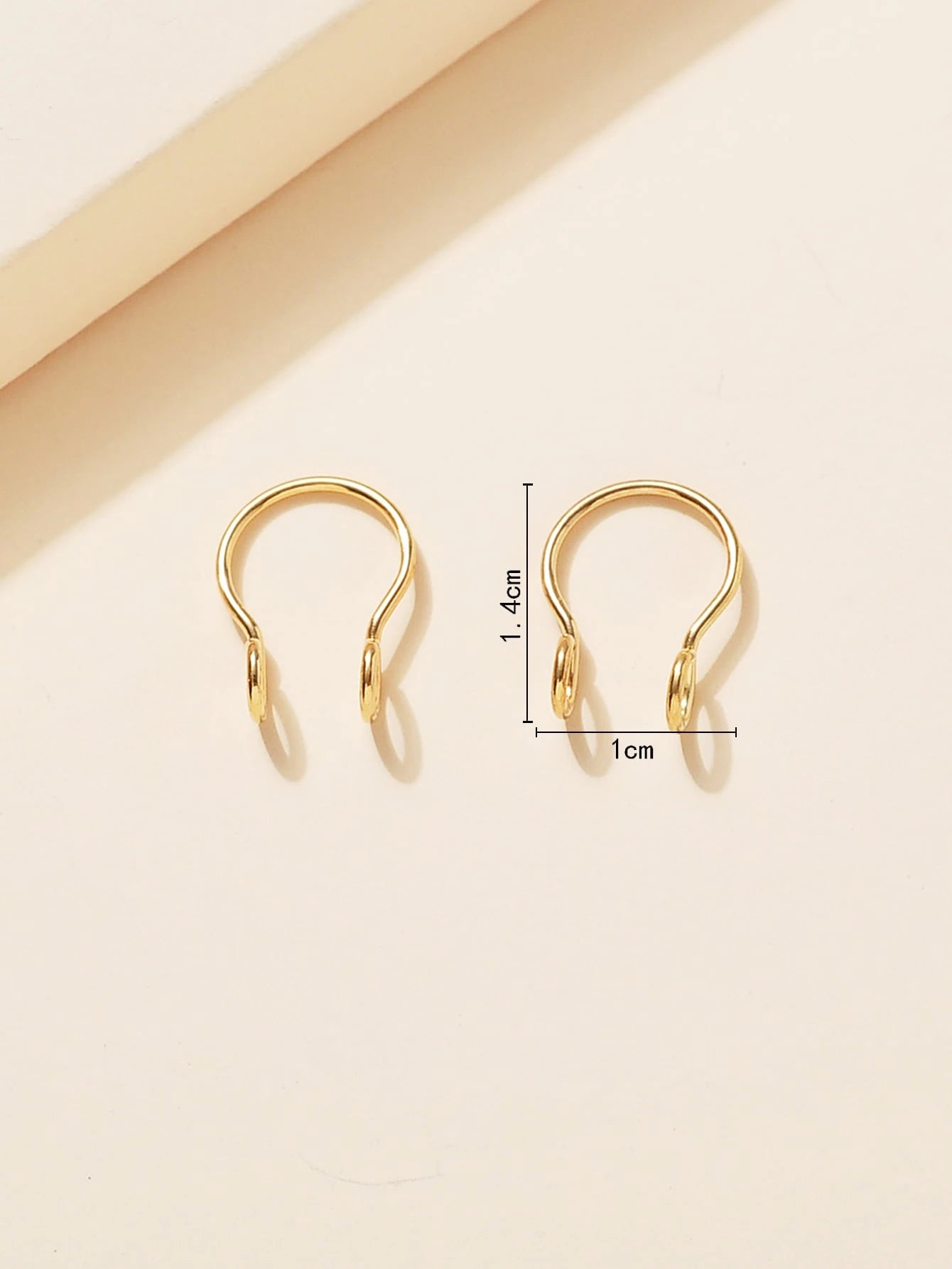 2pcs/set Minimalist Nose Cuff Stainless Steel Popular Piercing Body Jewelry Gift For Women & Men, Stainless Steel Jewelry
