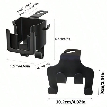 2pcs/Set Multi-Function Car Seat Back Storage Rack, Cup Holder & Hook Integrated Design, Exclusive Rear Seat Organizer, Classify Storage, Tidy Up Car Interior, Practical Accessory