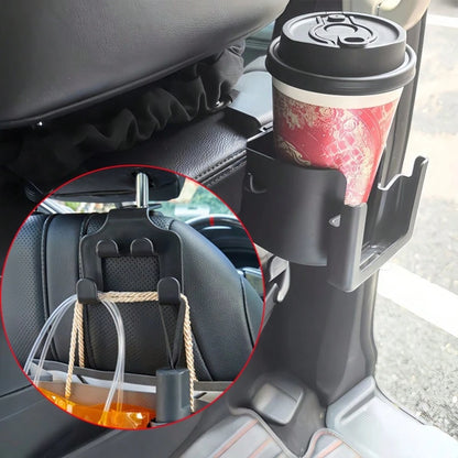 2pcs/Set Multi-Function Car Seat Back Storage Rack, Cup Holder & Hook Integrated Design, Exclusive Rear Seat Organizer, Classify Storage, Tidy Up Car Interior, Practical Accessory