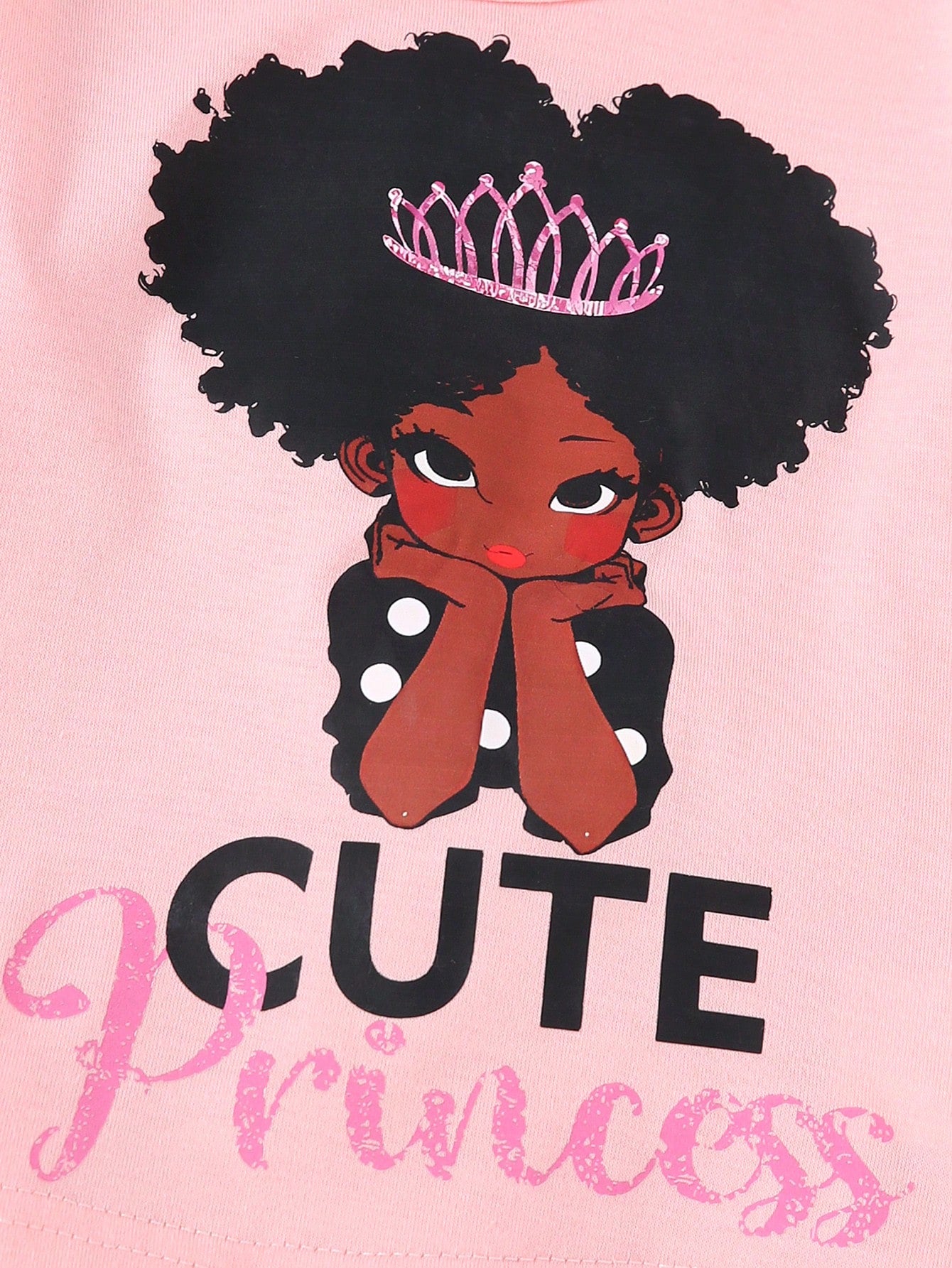 2pcs/Set Newborn Baby Girls Cute Round Neck Sweatshirt Outfit, Autumn Winter