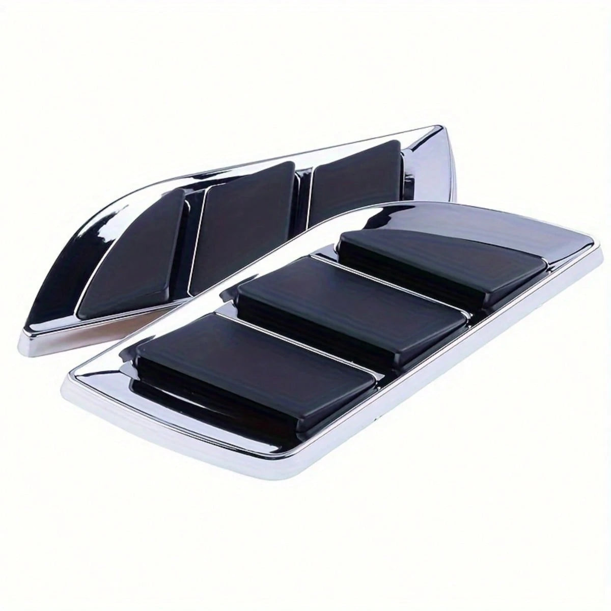 2pcs Shark Gill Car Body Decorative Stickers- Side Realistic Air Intake Decals, Suitable For Hood And Fender, 3D Appearance Modification Accessories, Fits Most Vehicles' Ventilation Styling