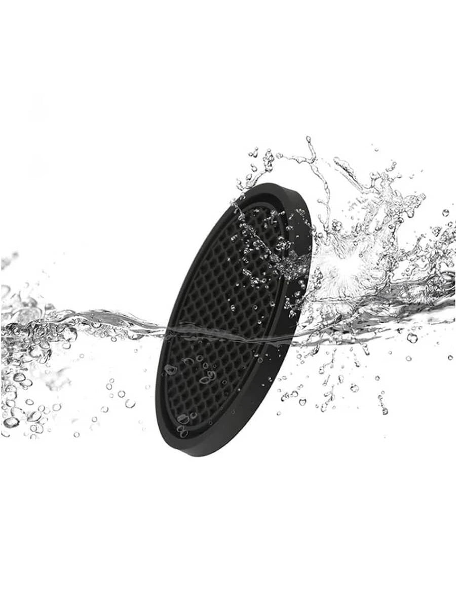 2pcs Silicone Anti-slip Cup Mat With Diamond Decoration, Creative Heat-insulating Car Accessories
