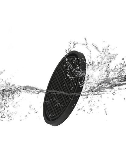 2pcs Silicone Anti-slip Cup Mat With Diamond Decoration, Creative Heat-insulating Car Accessories