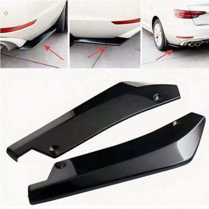 2pcs Universal Car Modification Rear Bumper Corner Accessories Rear Lip Rear Spoiler Bumper Guard Anti-Collision Anti-Scratch Decorative