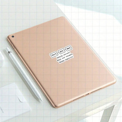 3-Inch "Ctrl + Alt + Del Sticker, Perfect For Tech Enthusiasts! Use It On Laptops, Notebooks, And Office Decor. Great For Programmers, Students, And Anyone In Tech. Categories: Humorous Stickers, Tech