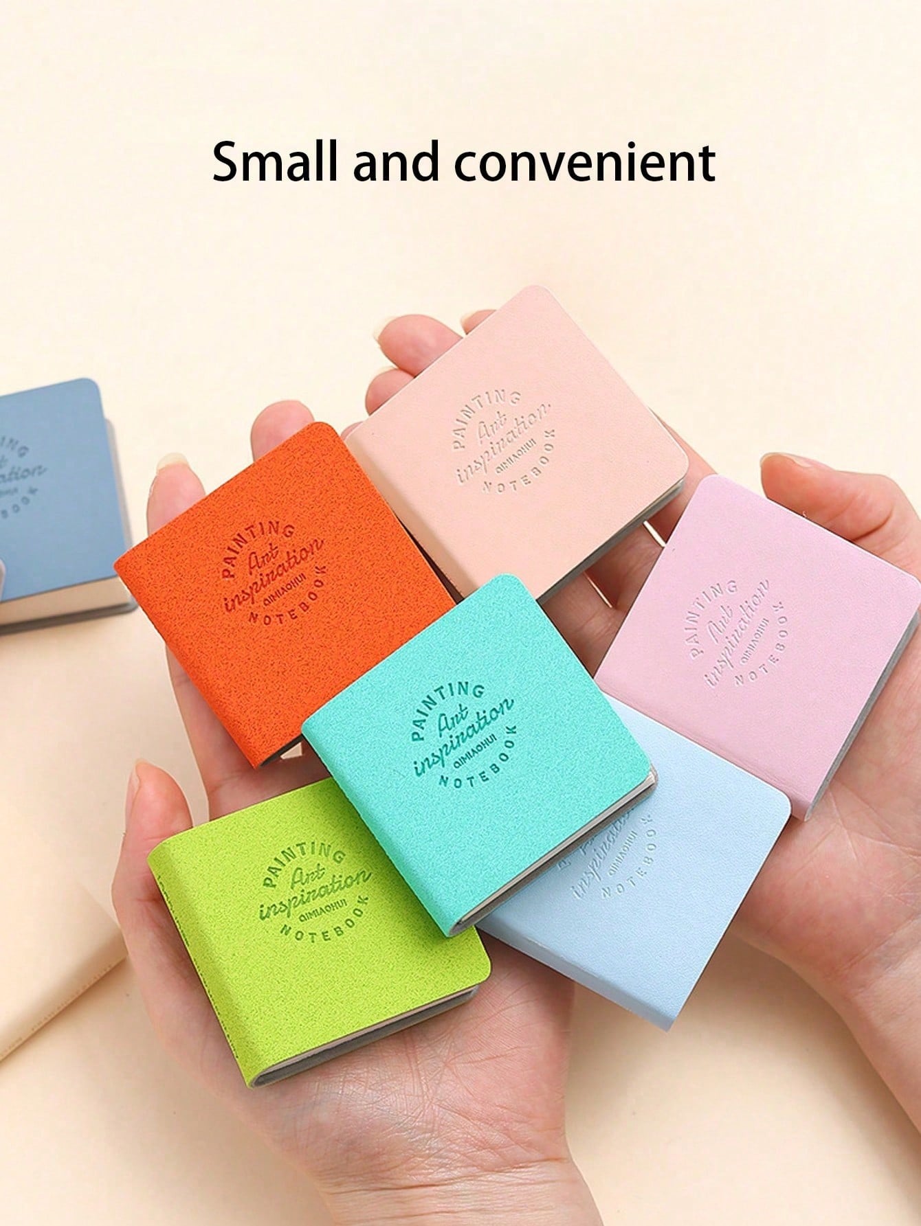 3 Packs Mini Square Watercolor Sketchbooks, 48 Sheets/96 Pages Of Thick Paper, Imitation Leather Cover- Painting Art Supplies, Blank Notebook For Drawing, Portable Pocket Notebook, Back To School,Sch