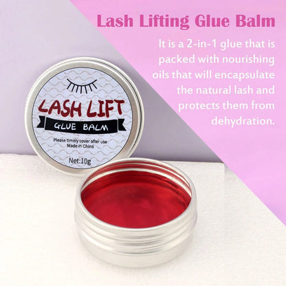 3 PiecesEyelash Lifting Gel Tool Set, Including Solid Eyelash Lifting Glue And An Eyelash Lifting Rod With Brush, For Eyelash Lifting And Eyebrow Laminating Without The Need For Glue. The Eyelash Perm