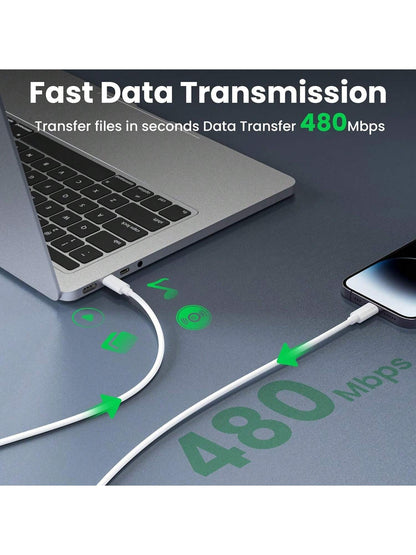 30W Apple Fast Charging Kit USB-C Fast Charging Adapter Charging Block, With 6.6FT/200cm Long Charging Cable Data Line USB-C To Type-C Charging Kit, Compatible With IPhone 17/16/15/Pro Max Plus,,, C