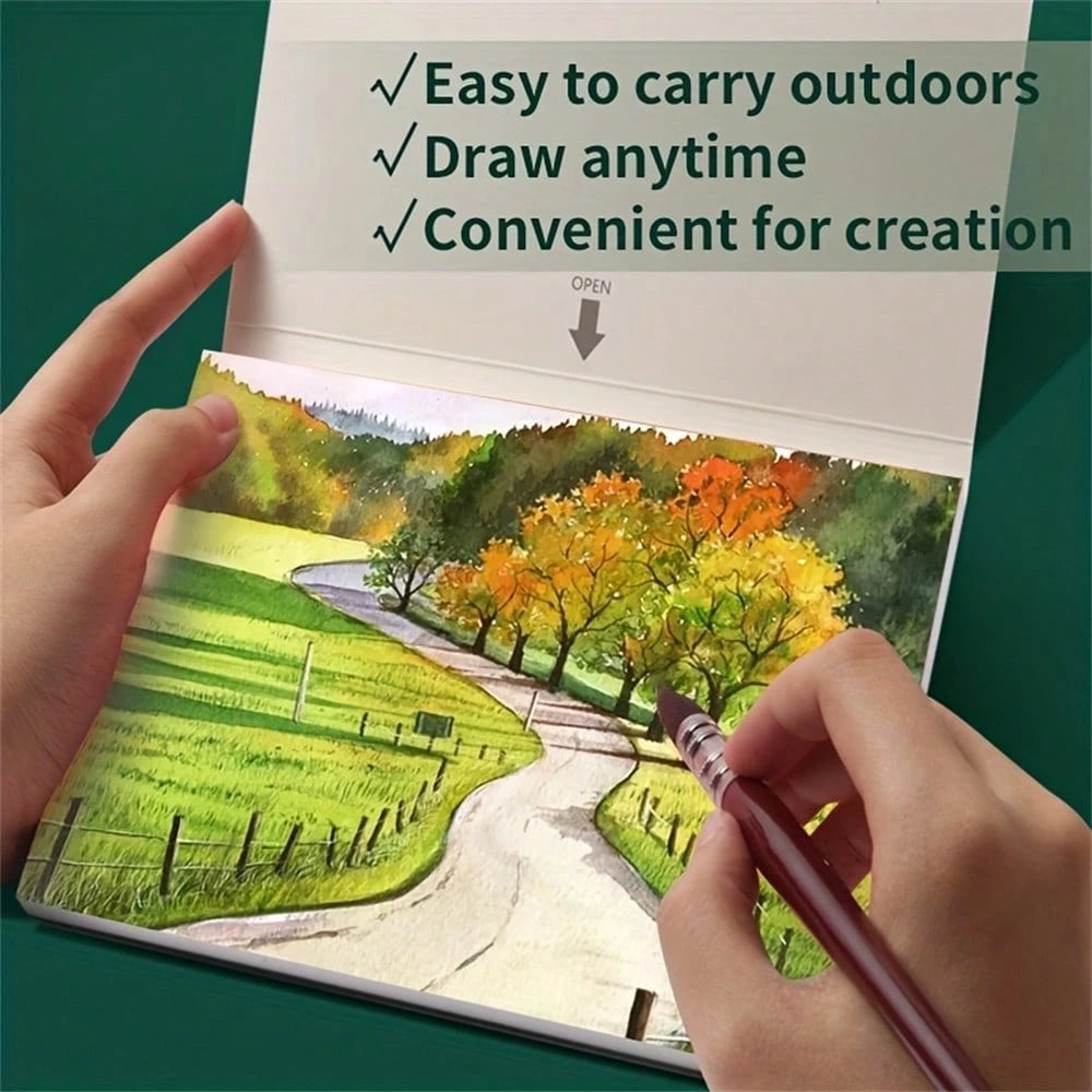 32K Watercolor Paper, 20 Sheets, 300gsm, Watercolor & Sketch Pad, Art Supplies, Mother's Day Gift