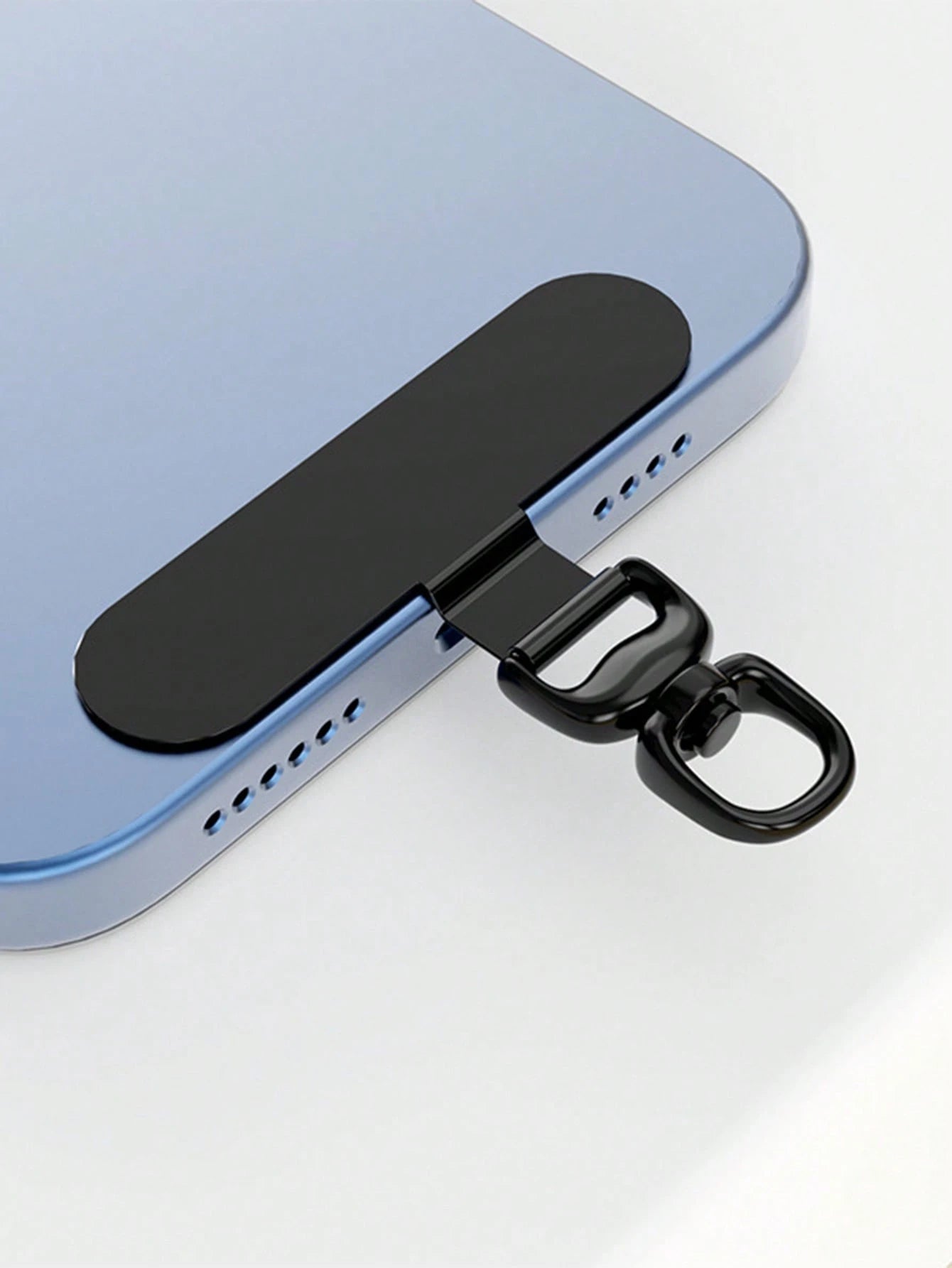 360° Rotatable Stainless Steel Phone Lanyard Hook- Metal Pad Washer For Secure Phone Strap Attachment