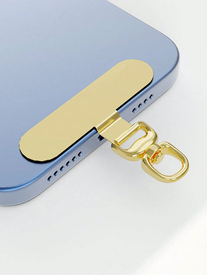 360° Rotatable Stainless Steel Phone Lanyard Hook- Metal Pad Washer For Secure Phone Strap Attachment