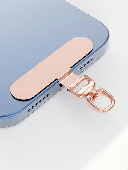 360° Rotatable Stainless Steel Phone Lanyard Hook- Metal Pad Washer For Secure Phone Strap Attachment