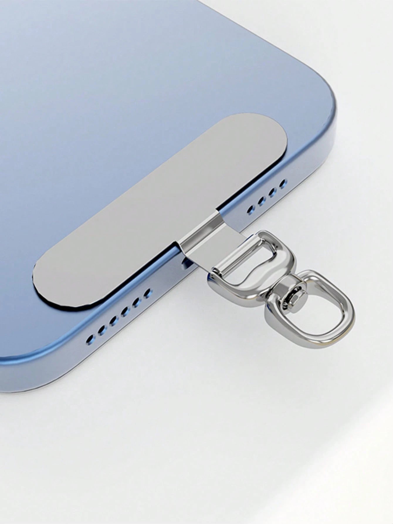 360° Rotatable Stainless Steel Phone Lanyard Hook- Metal Pad Washer For Secure Phone Strap Attachment