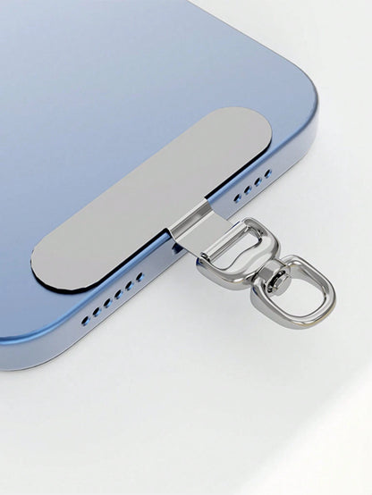360° Rotatable Stainless Steel Phone Lanyard Hook- Metal Pad Washer For Secure Phone Strap Attachment