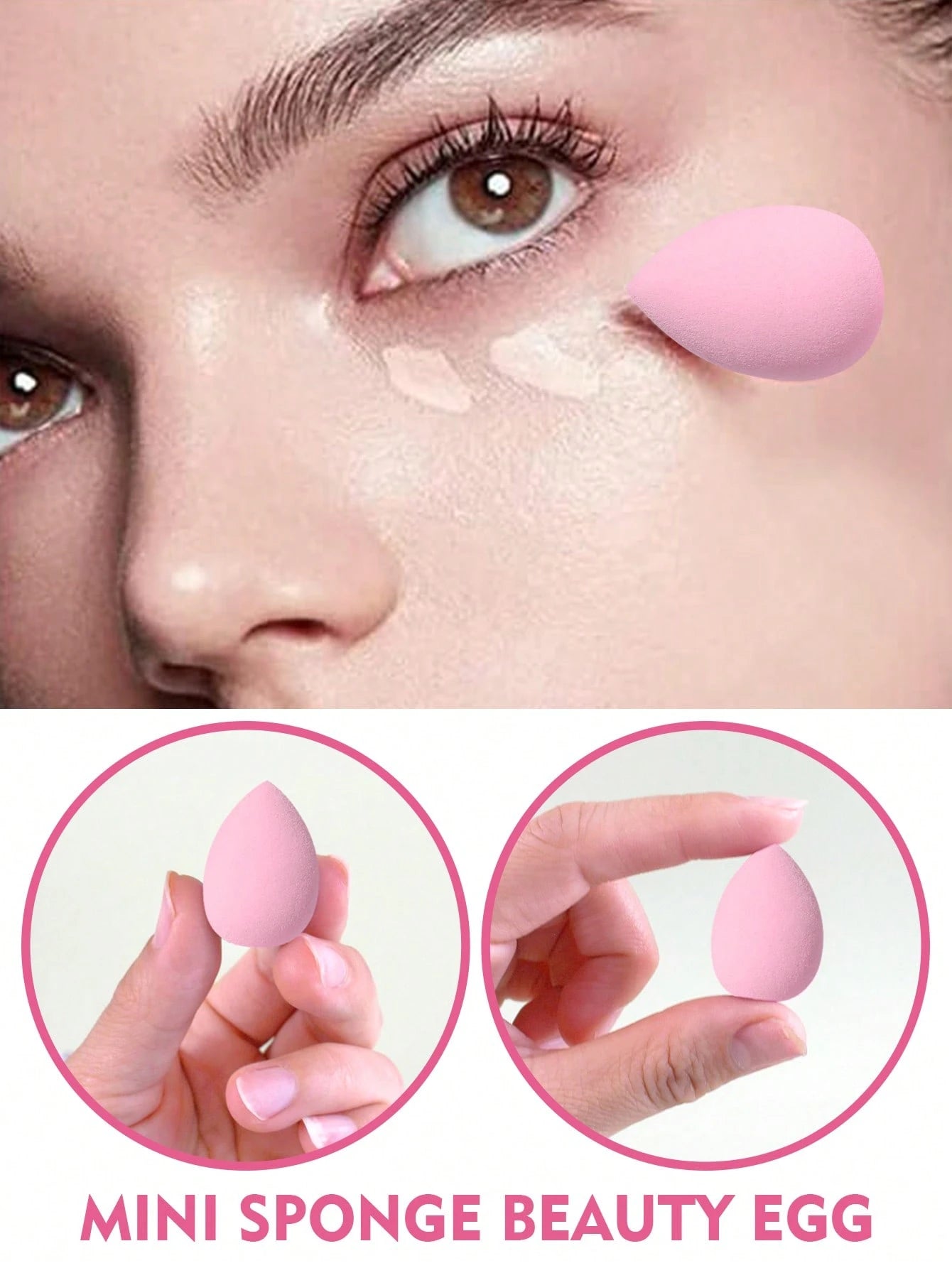 38pcs Makeup Brush Set, Includes: 25pcs Makeup Brushes + 3pcs Makeup Sponges + 3pcs Mini Makeup Sponges + 3pcs Makeup Powder Puffs + 3pcs Mini Air Cushion Puffs + 1pc Makeup Brush Cleaning Tool
