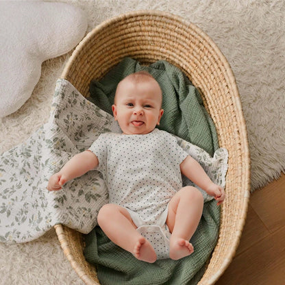 39 X 43 Inch Muslin Swaddle Blanket, Breathable Soft Swaddle Wrap, Essential Newborn Baby Shower Gift