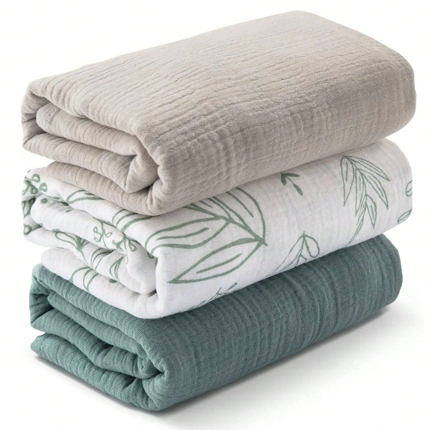 39 X 43 Inch Muslin Swaddle Blanket, Breathable Soft Swaddle Wrap, Essential Newborn Baby Shower Gift