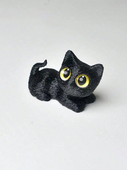 3D Figurine, Women's Car Accessories, Car Decor Ornament, Super Cute Small Figurine, Warm Small Ornament, Essential For Car Interior, Black & White Kitten, Various Adorable Designs, Very Healing, Holi