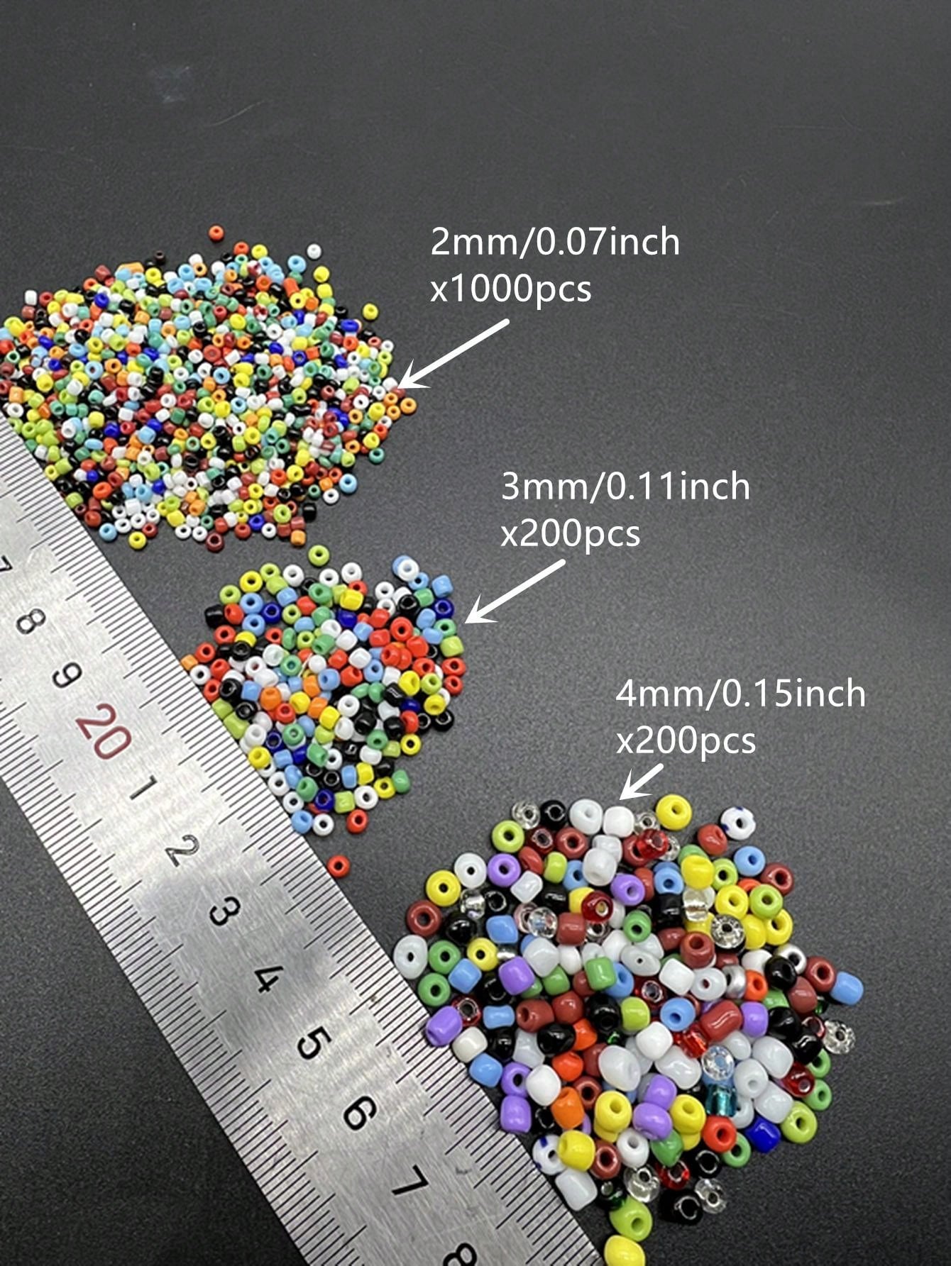 3mm 1 Pack Random Color Faux Ceramic Beads, Seed Beads DIY Jewelry Accessories Suitable For Earrings, Bracelets, Necklaces